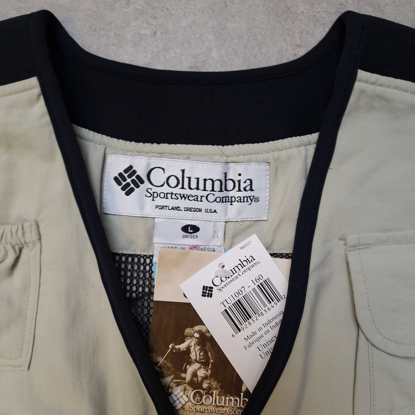 Columbia utility gilet in grey - large