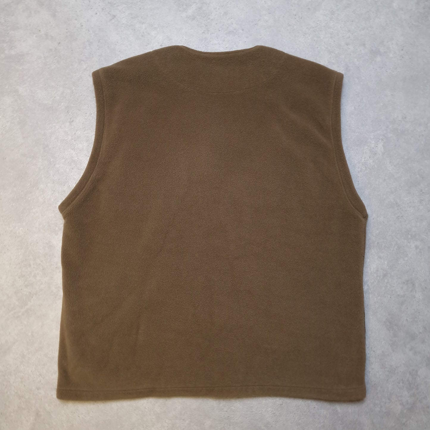 Rohan button up fleece gilet in brown - XL