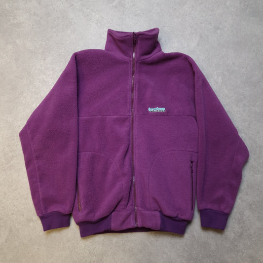 80s Berghaus zip up fleece in purple - small
