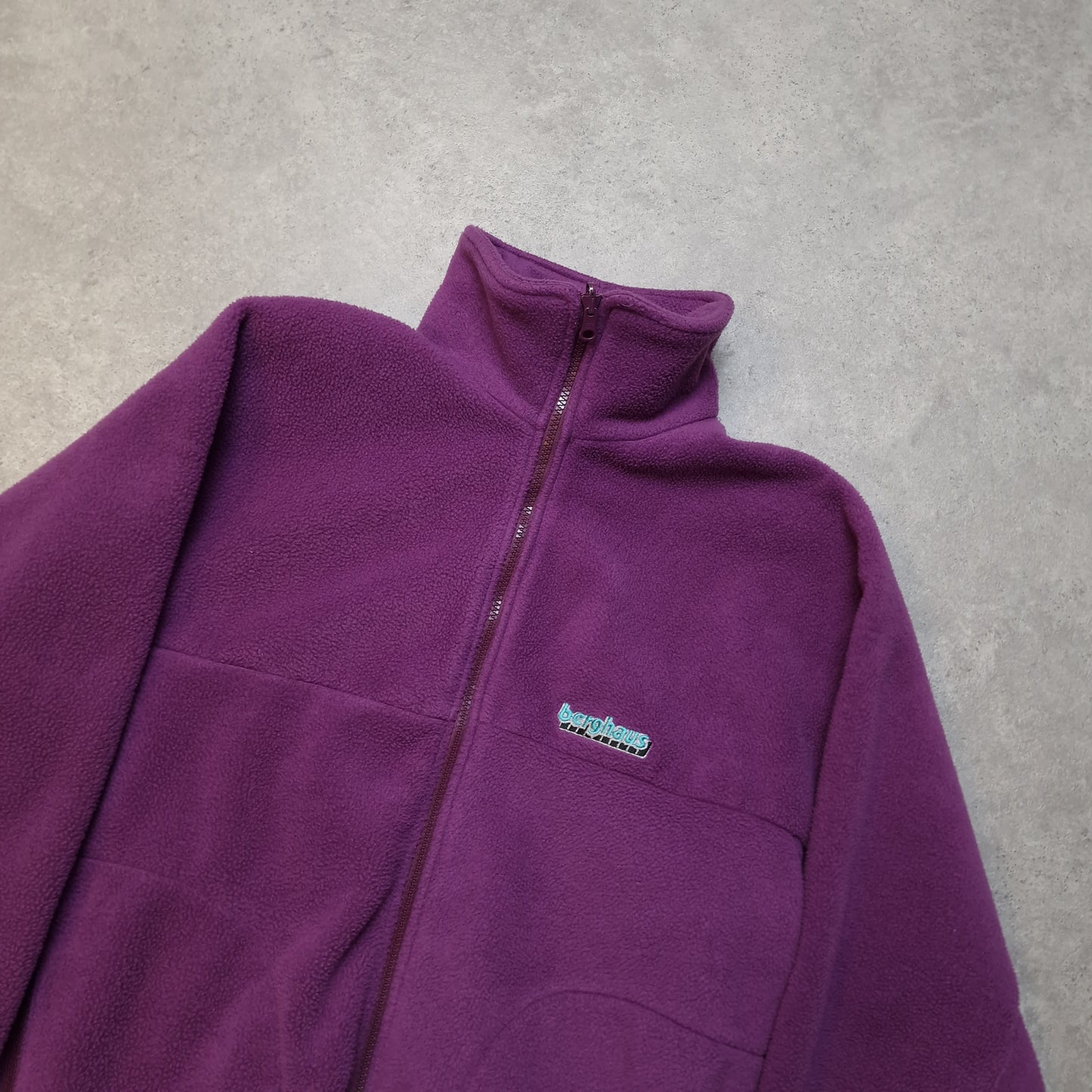 80s Berghaus zip up fleece in purple - small