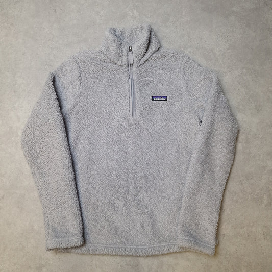 Patagonia Los Gatos 1/4 zip fleece in grey - women's medium