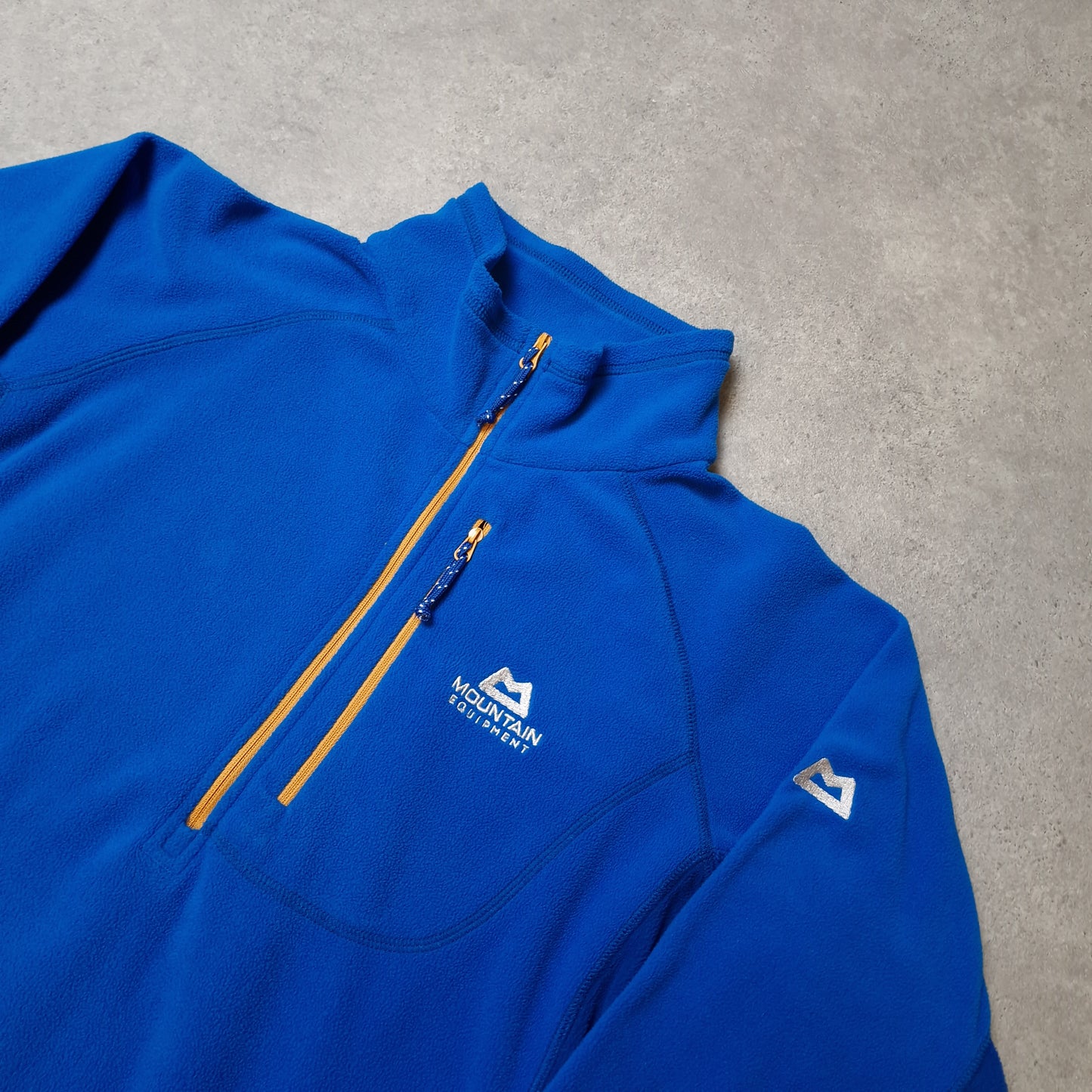 Mountain Equipment 1/4 zip fleece in blue - large