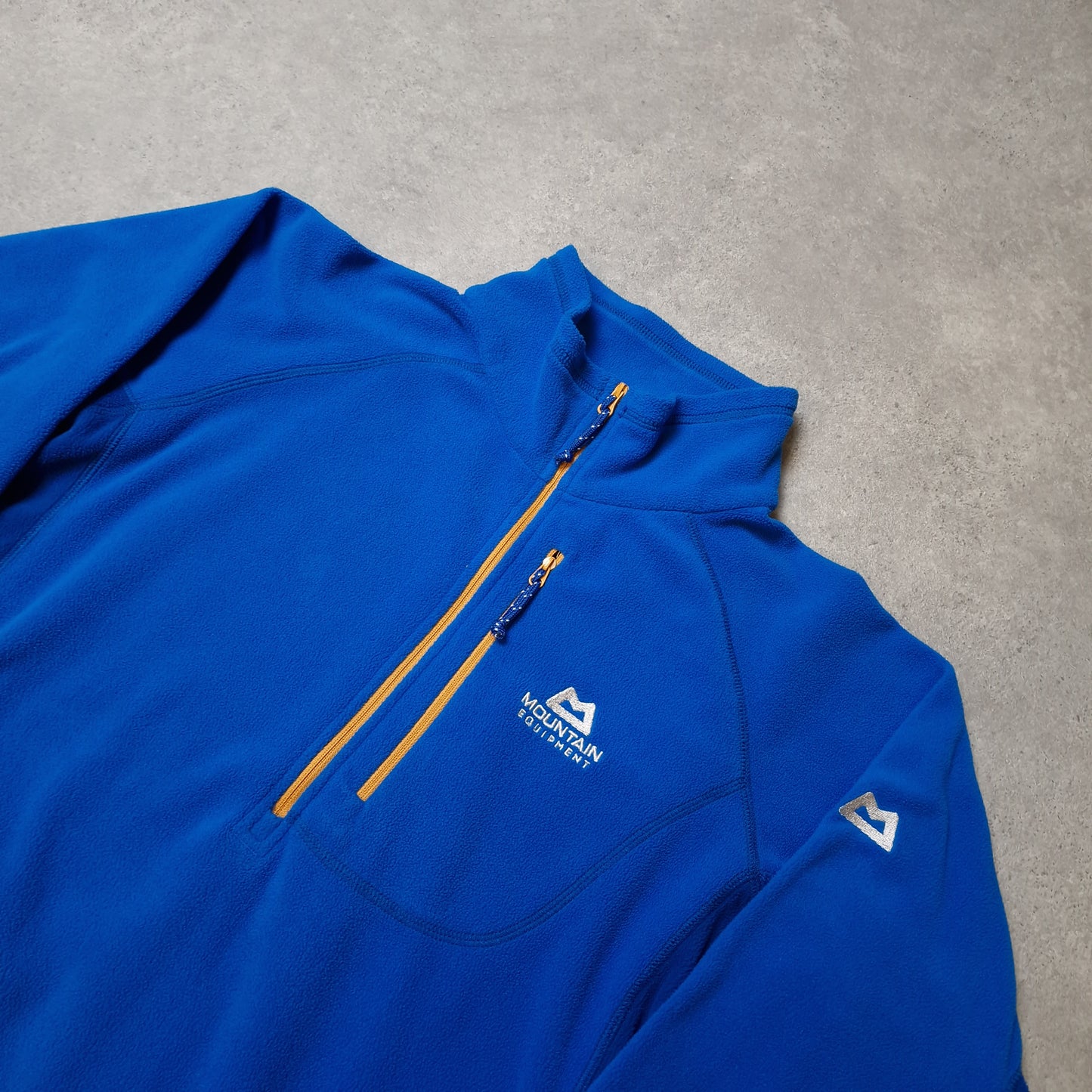 Mountain Equipment 1/4 zip fleece in blue - large