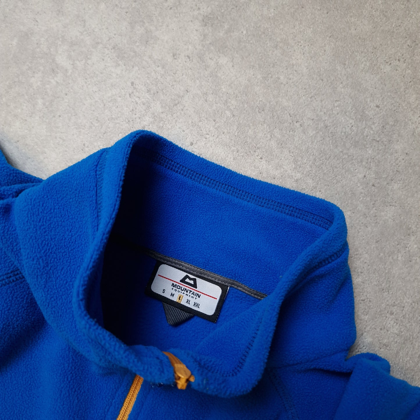 Mountain Equipment 1/4 zip fleece in blue - large