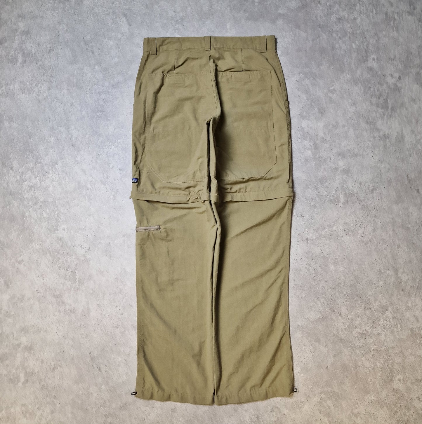 Patagonia convertible trousers in khaki - waist 33"