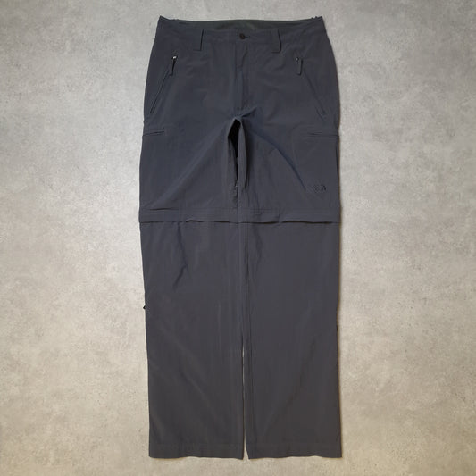 The North Face convertible trousers in grey - waist 32"