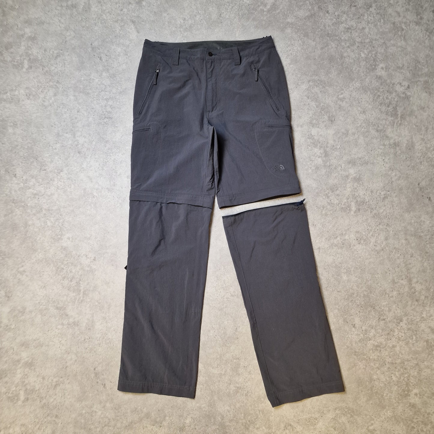 The North Face convertible trousers in grey - waist 32"
