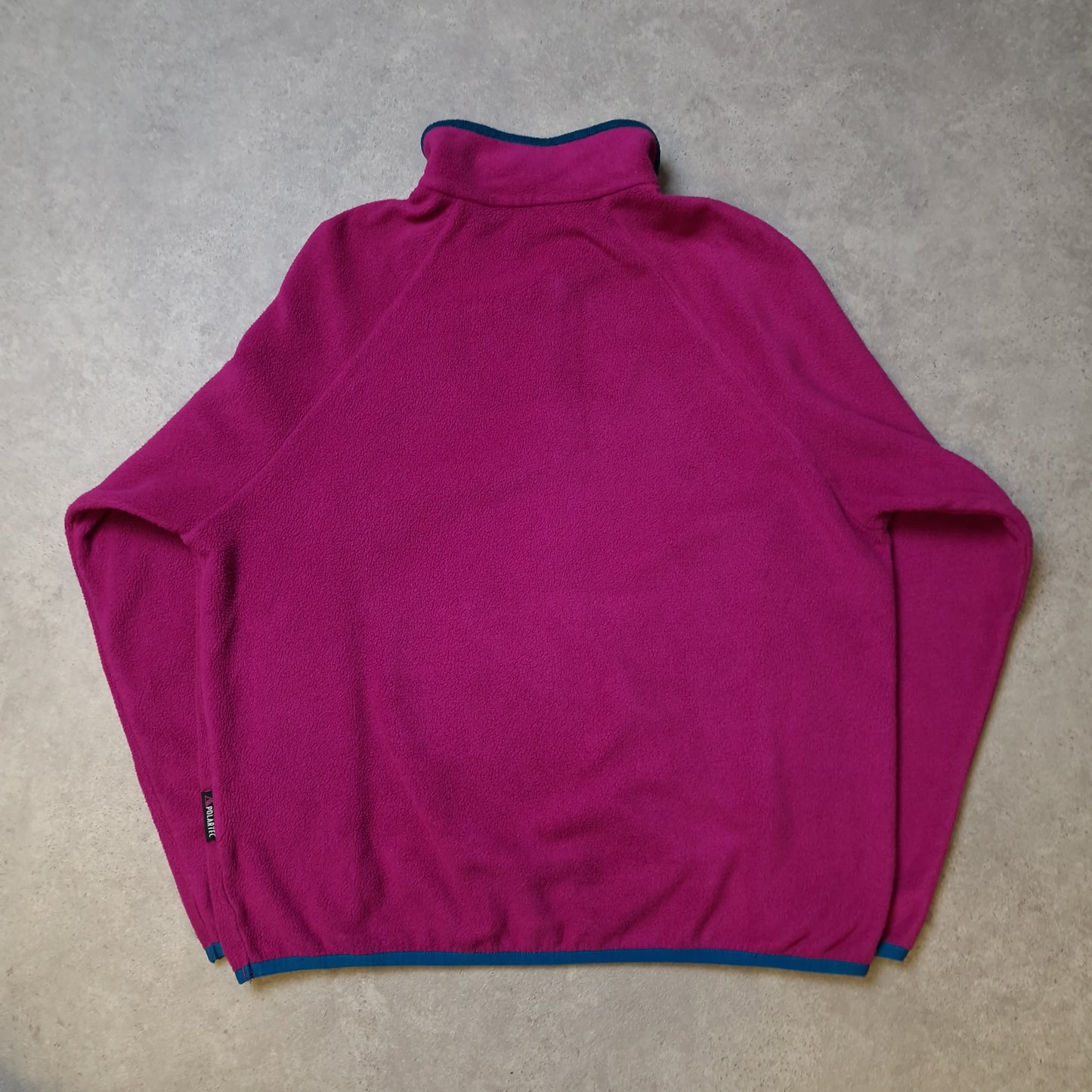 90s Berghaus 1/4 zip fleece in pink - large