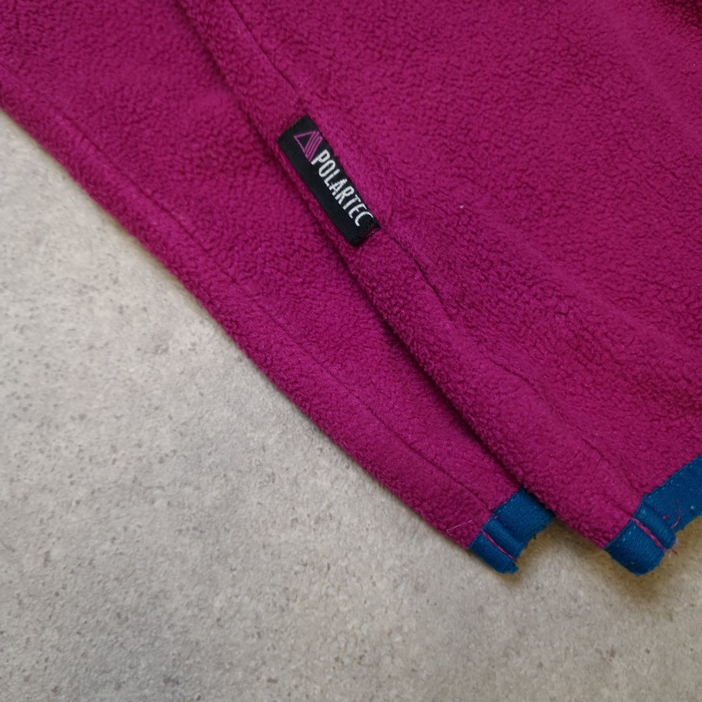 90s Berghaus 1/4 zip fleece in pink - large