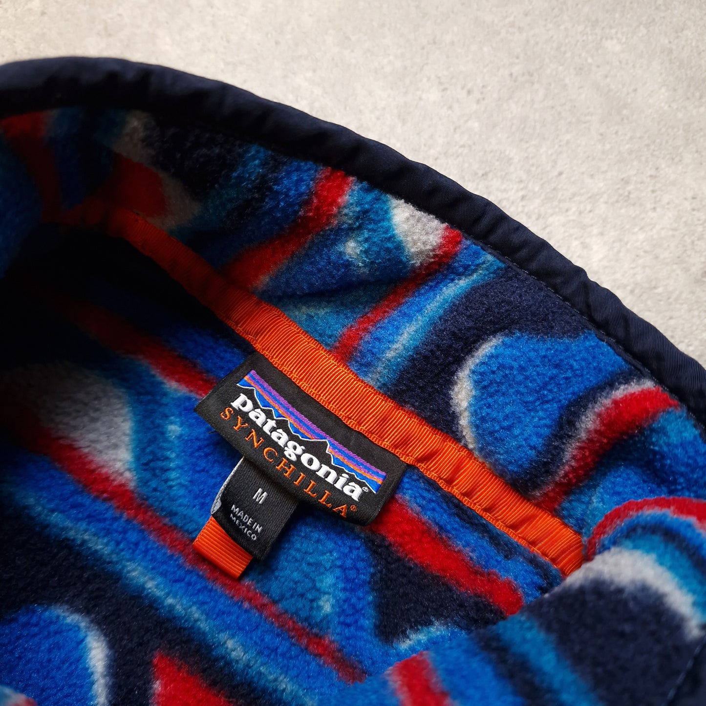 Patagonia synchilla snap t patterned fleece - medium