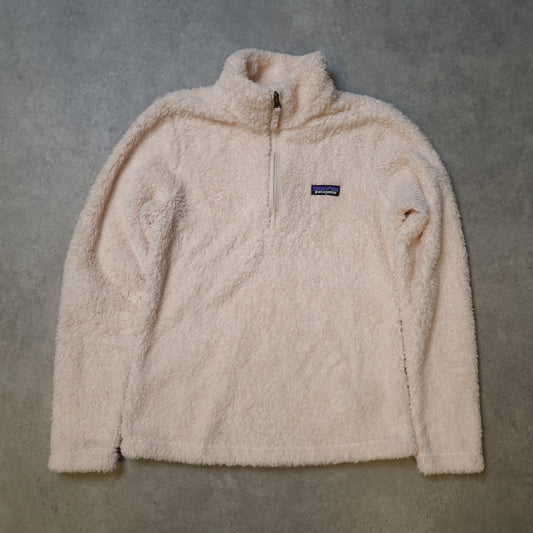 Patagonia 1/4 zip fluffy fleece in cream - Women's small