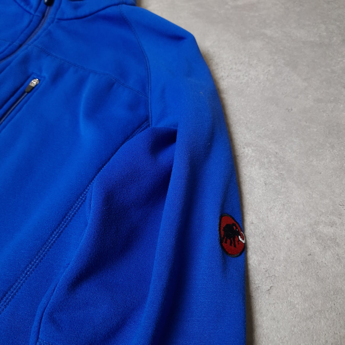 Mammut full zip fleece in blue - medium