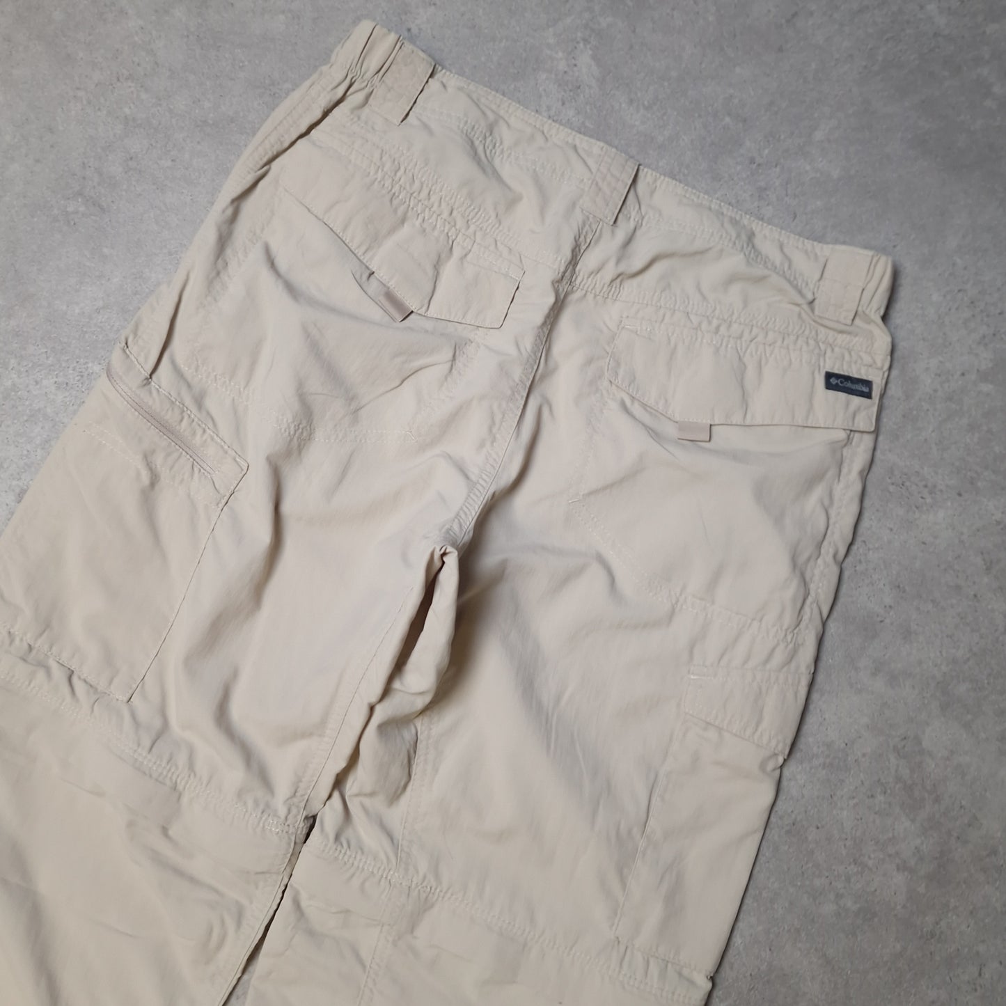Columbia convertible omni shade trousers in cream - W32"