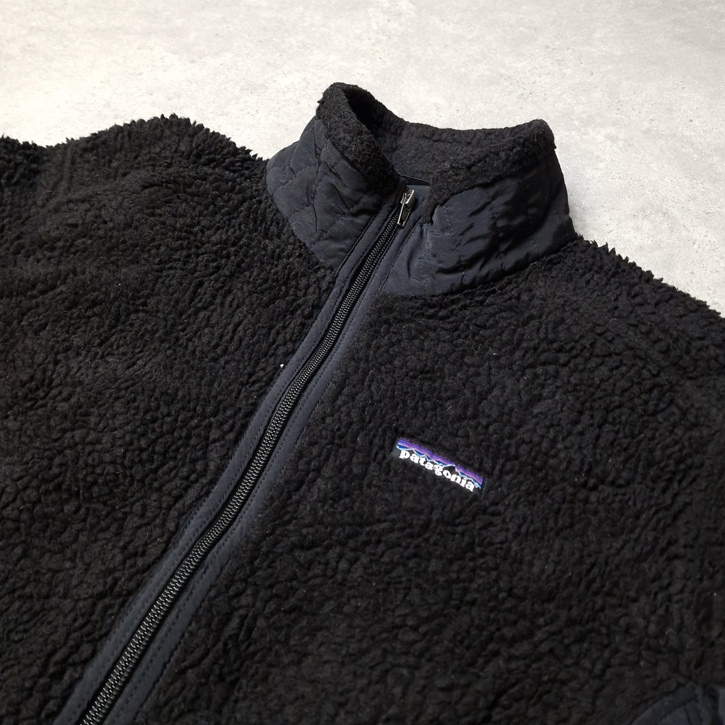 Patagonia sherpa fleece in black - women's medium