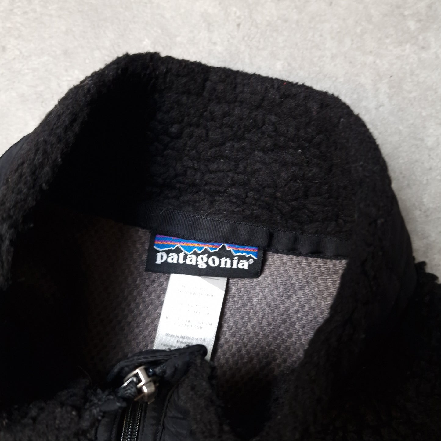 Patagonia sherpa fleece in black - women's medium