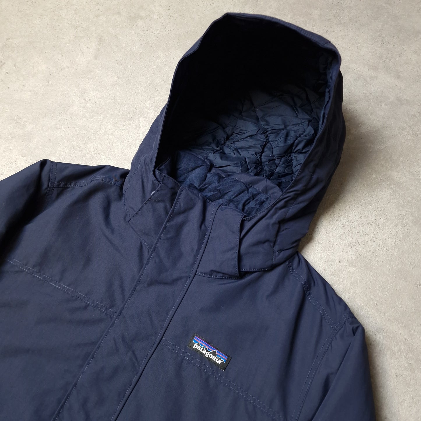Patagonia insulated Isthmus jacket in blue - small