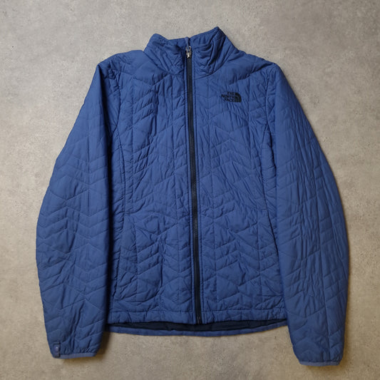 The North Face padded jacket in blue - women's large