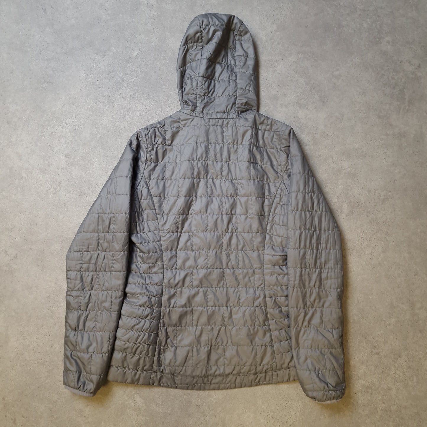 Partagonia nano puff primaloft jacket in grey - women's small