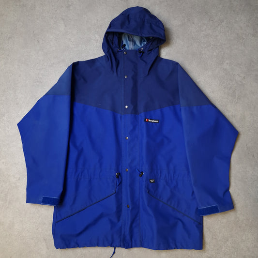 90s Berghaus gore-tex jacket in blue - XL