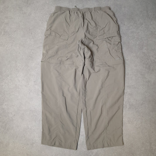 Columbia PFG convertble trousers in khaki green - XXL