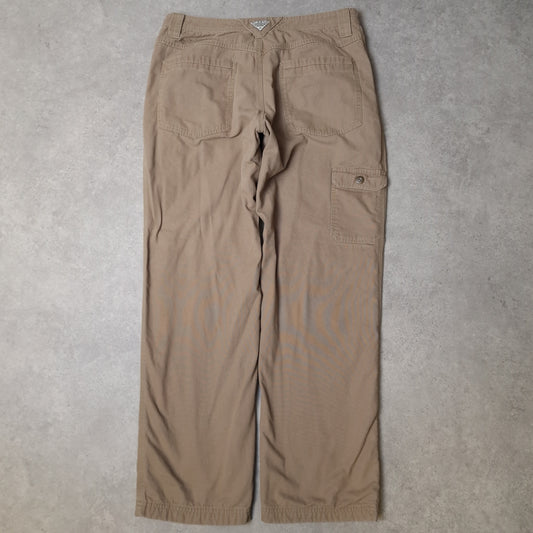 Columbia PFG flannel lined trousers in brown - 36x32