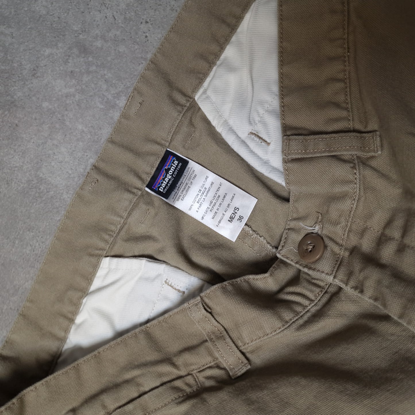 Patagonia chino trousers in brown - 36"