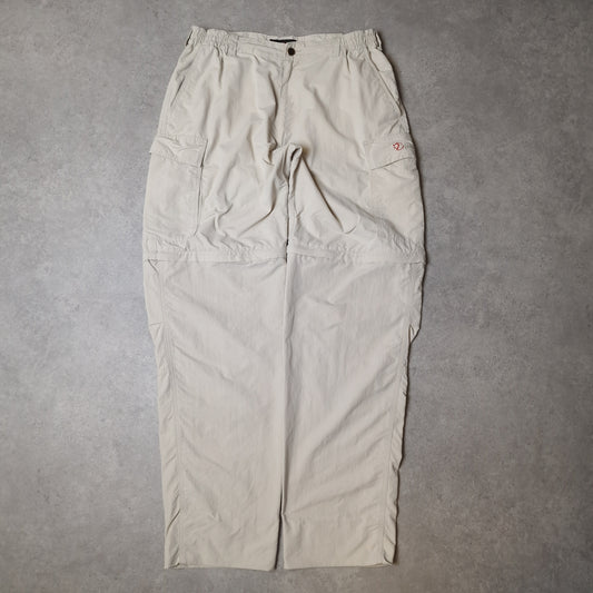 Fjallraven convertible trousers in cream - 33x32