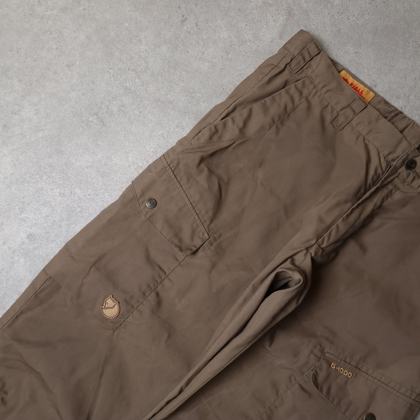 Fjallraven G-1000 trousers in brown - W36x38