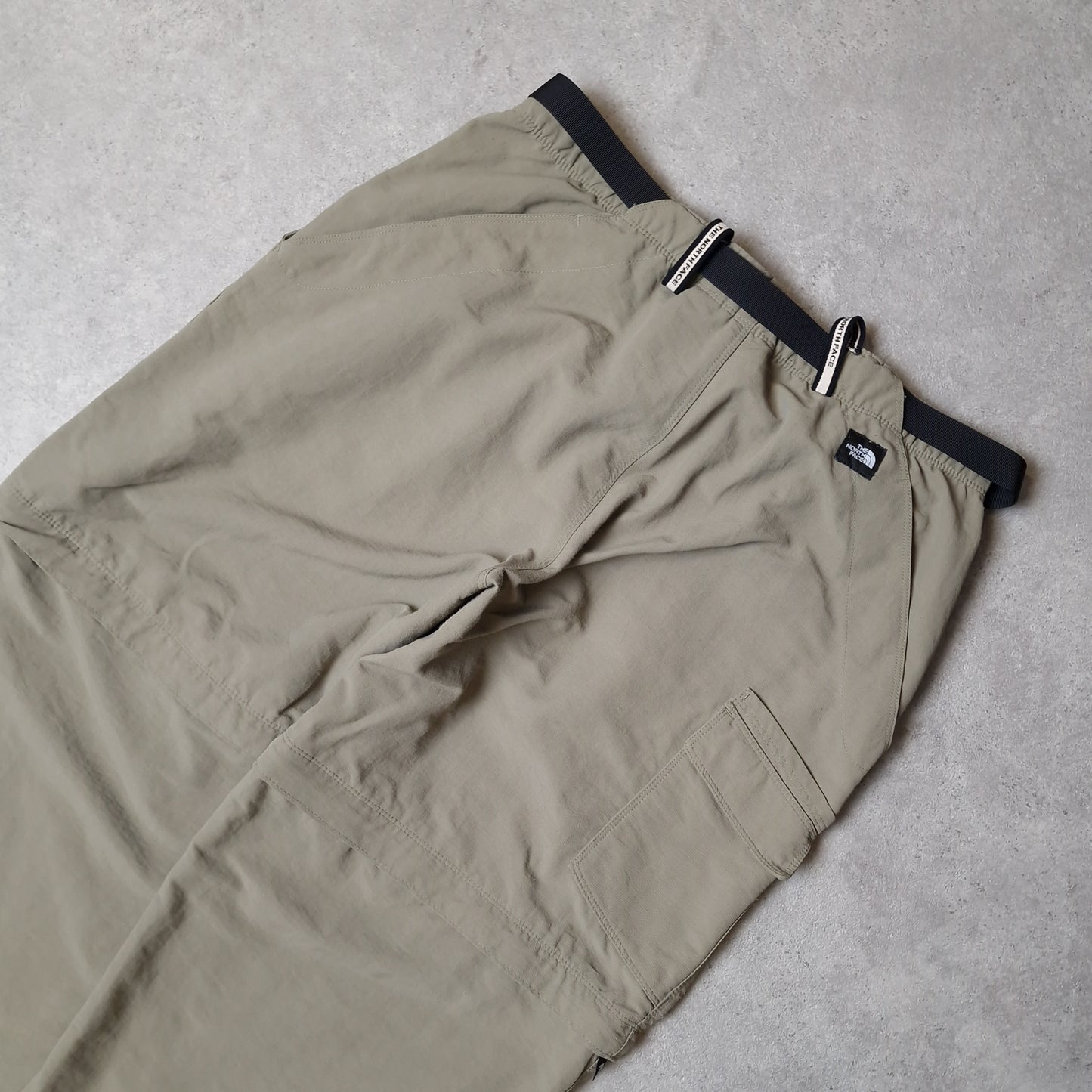 The North Face convertible trousers in khaki green - women's large