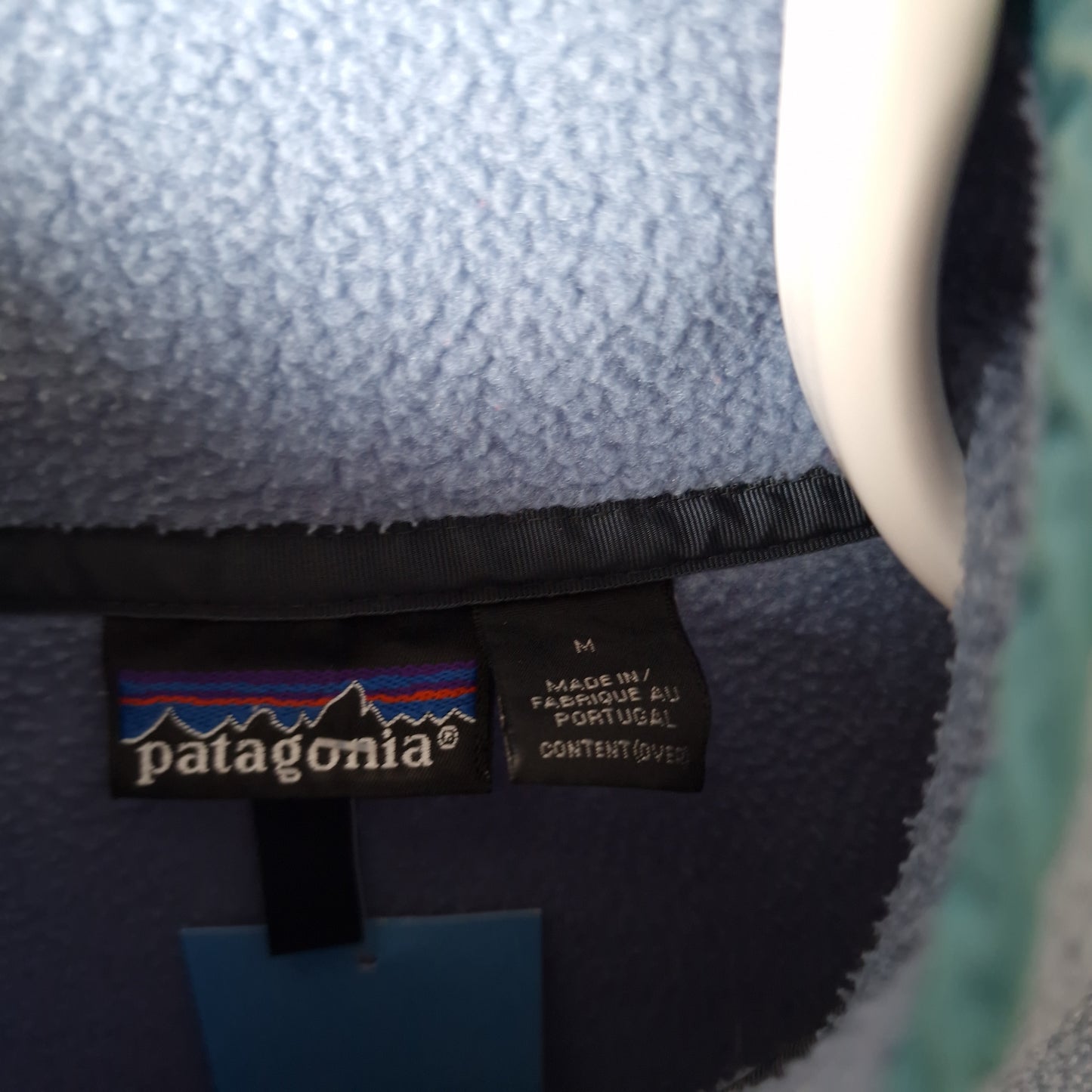 Vintage 90s Patagonia snap t fleece in pastel blue - medium