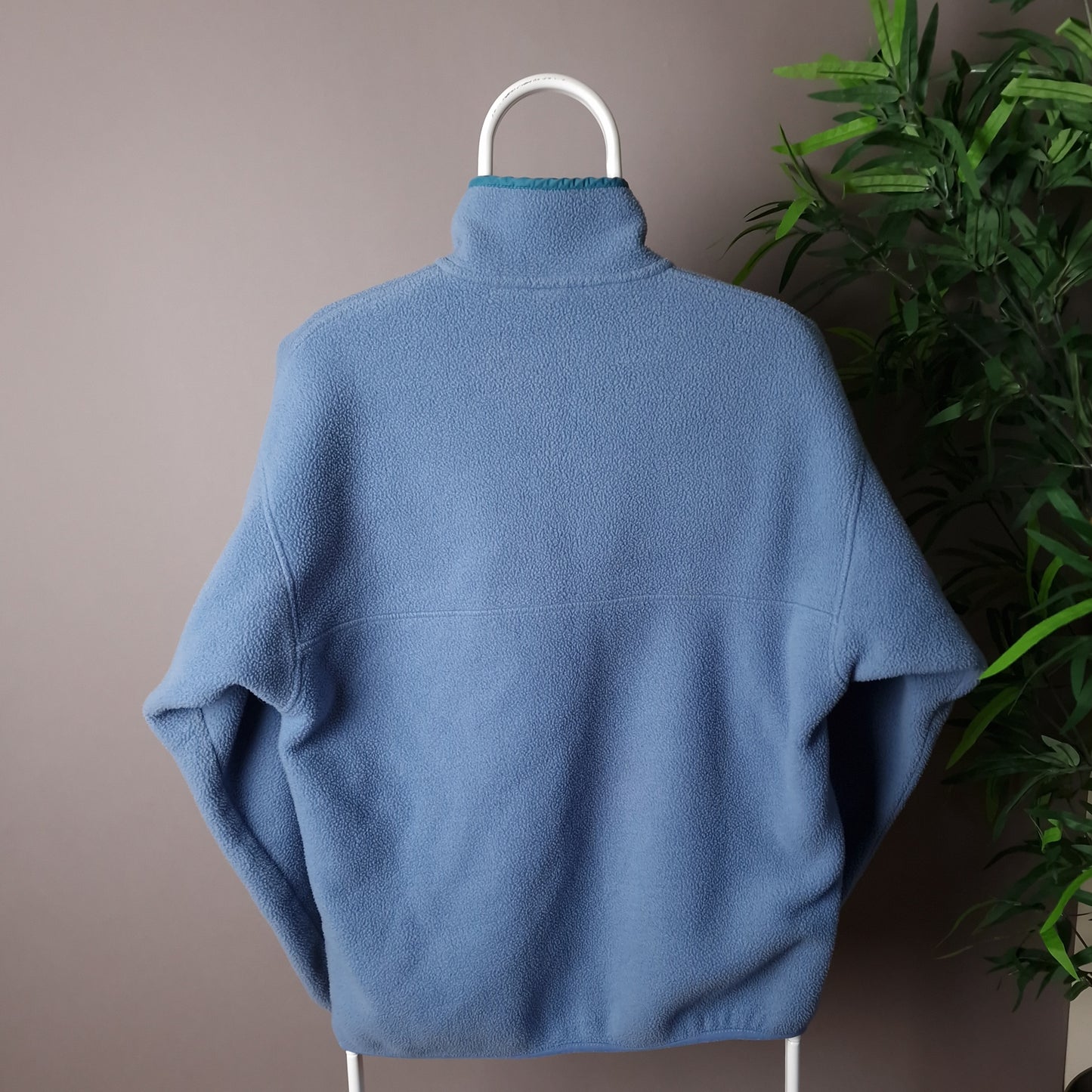 Vintage 90s Patagonia snap t fleece in pastel blue - medium