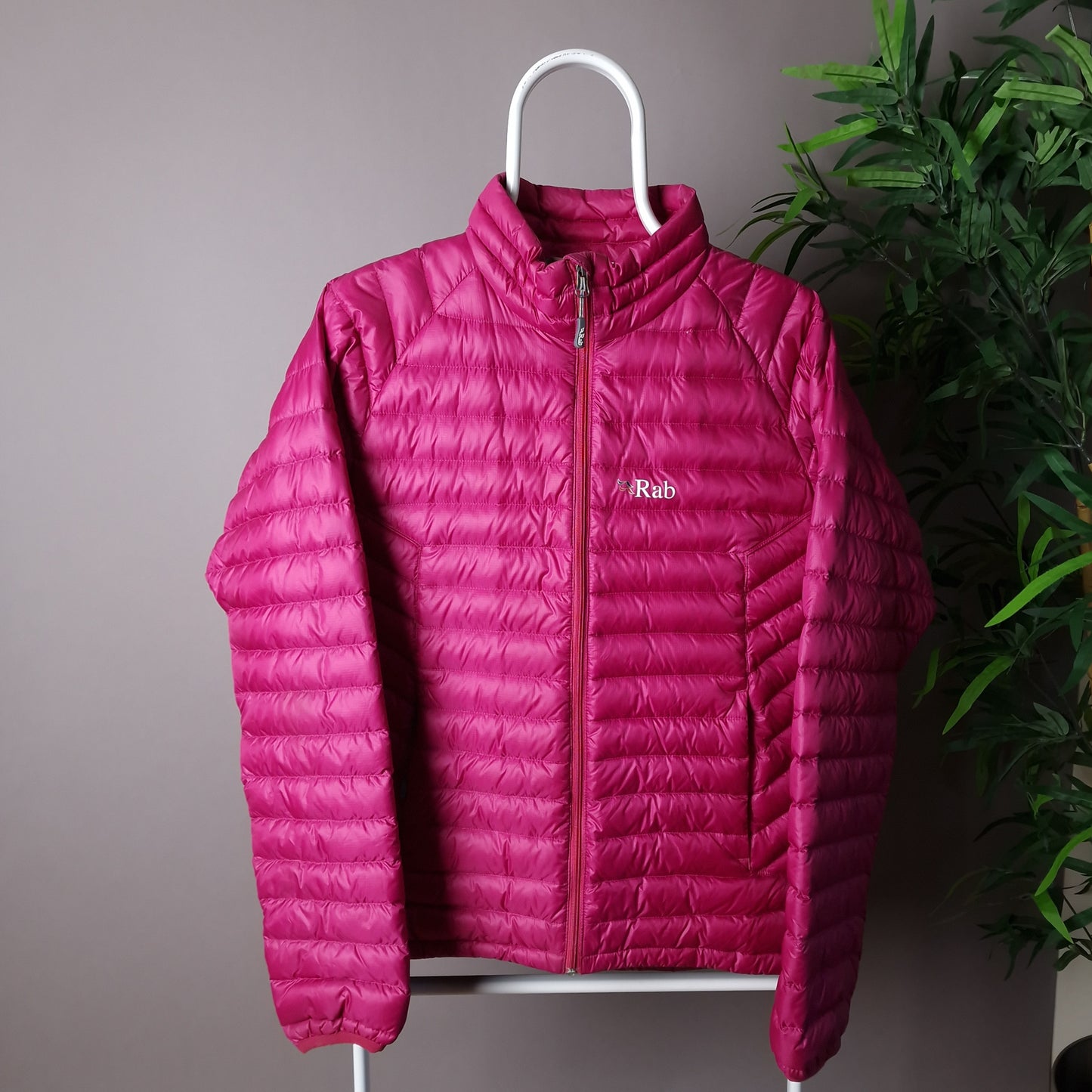 Rab microlight pertex down jacket in pink - UK14