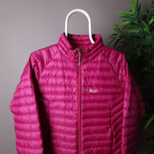 Rab microlight pertex down jacket in pink - UK14