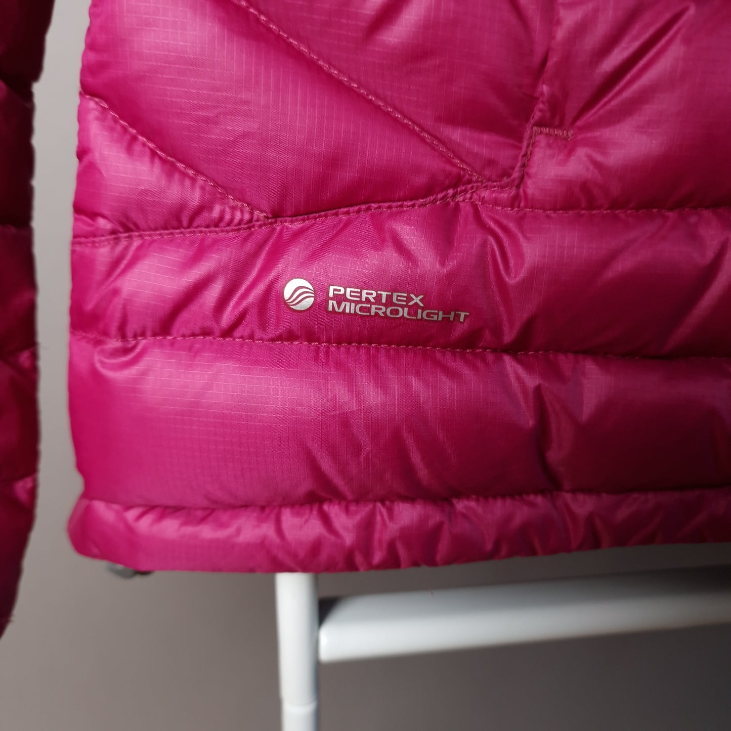 Rab microlight pertex down jacket in pink - UK14