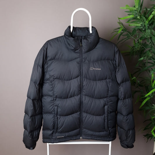 Berghaus 600 down fill puffer jacket in black - UK 12