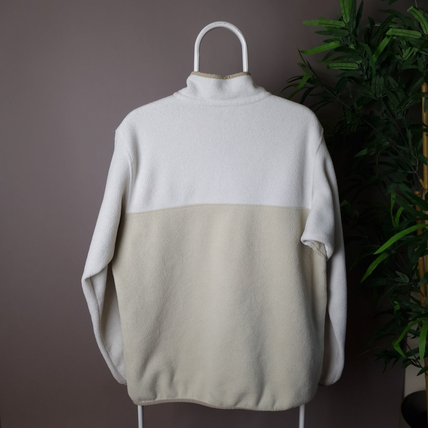 Patagonia synchilla snap t fleece in cream - XL
