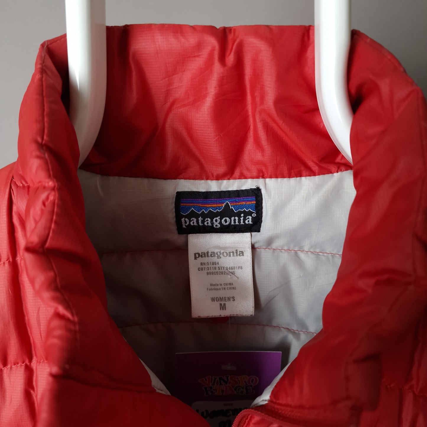 Patagonia down jacket red - women's medium