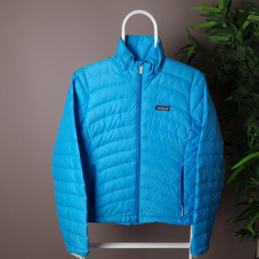 Patagonia down fill jacket in blue - women's XS