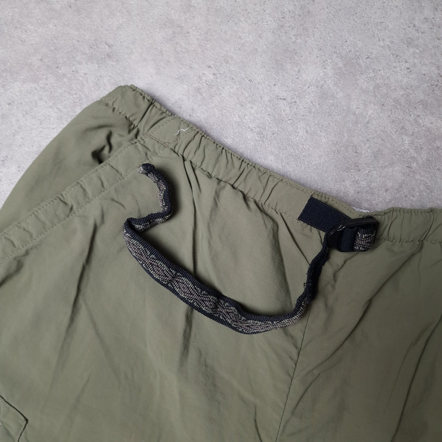 Columbia packable shorts with belt - khaki green