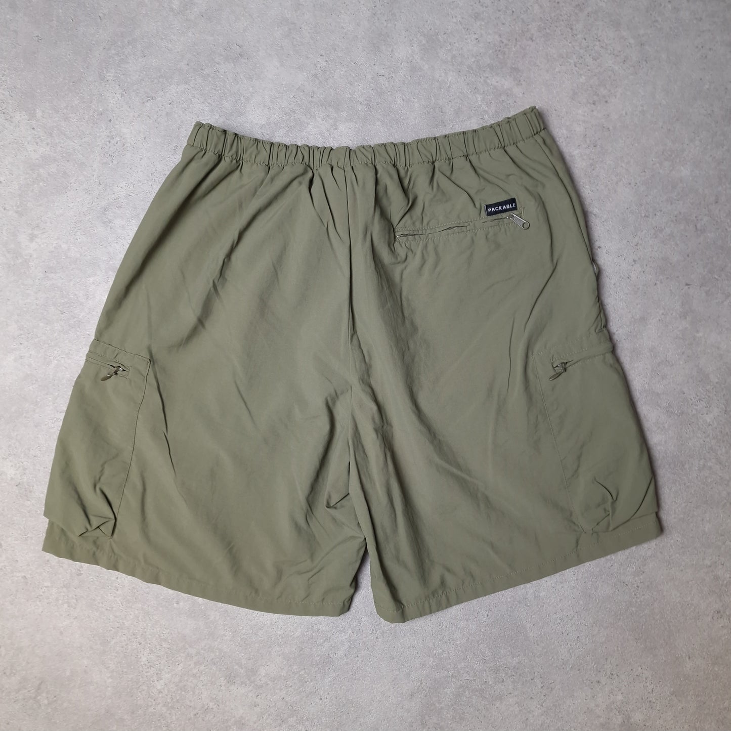 Columbia packable shorts with belt - khaki green