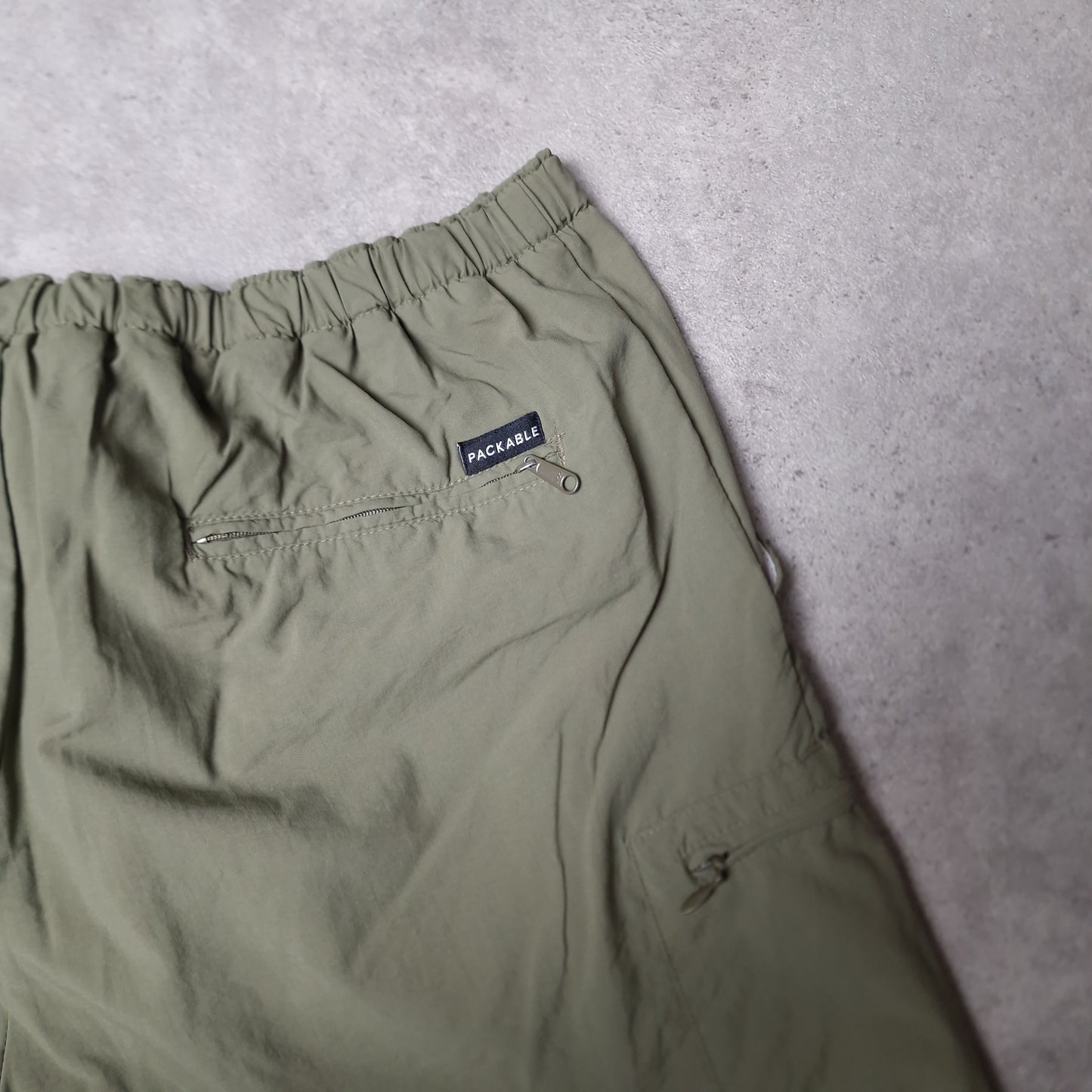 Columbia packable shorts with belt - khaki green