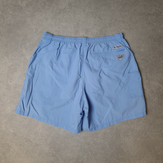 Vintage Columbia PFG shorts in blue - large