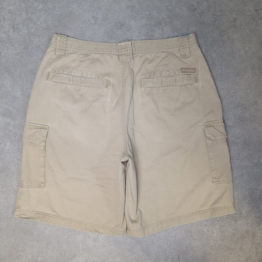 Vintage Columbia cargo shorts in tan - 36"