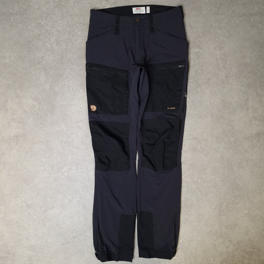 Fjallraven G-1000 keb agile trousers in blue and black - 32"