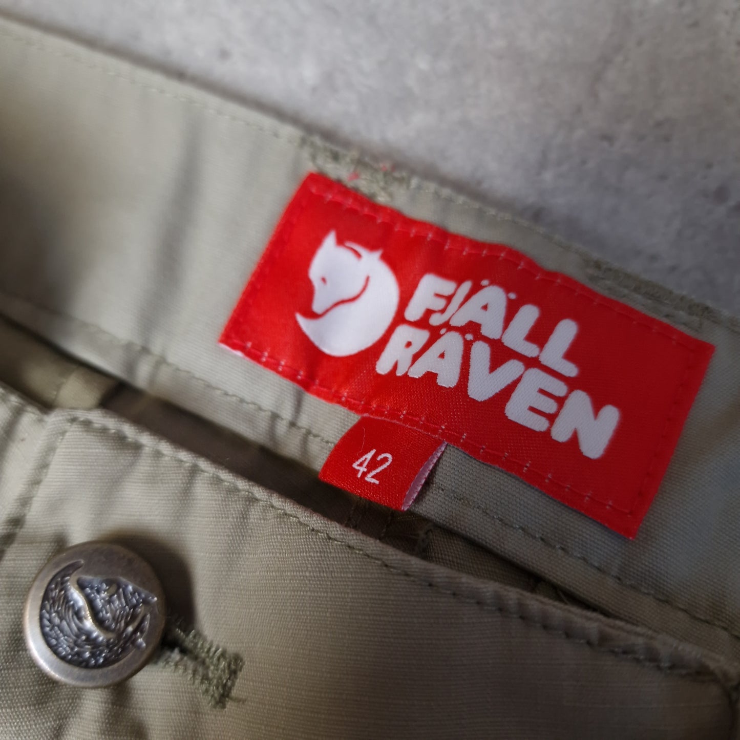 Fjallraven G-1000 stina trousers in beige - 34"