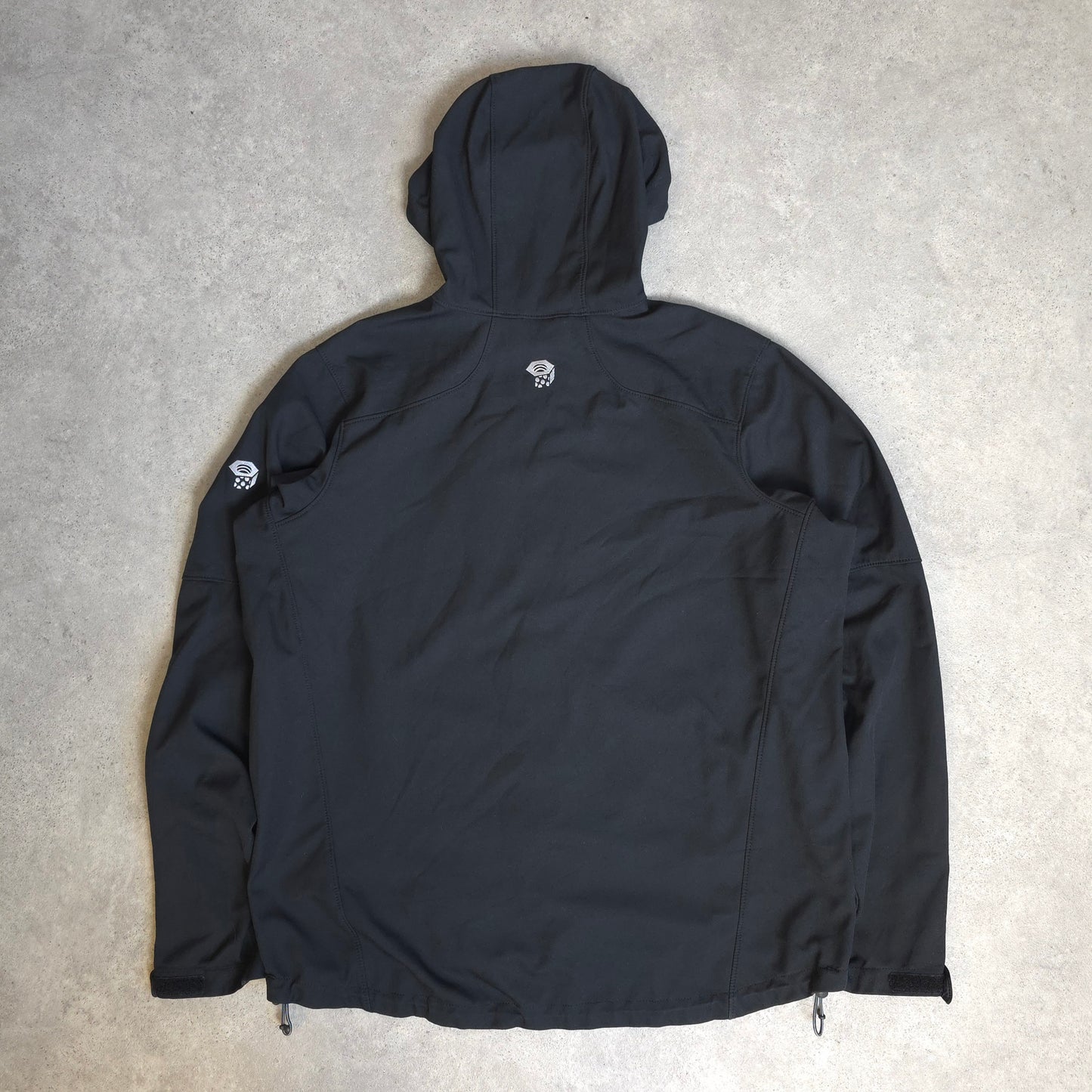 Mountain Hardwear soft shell jacket in black - large
