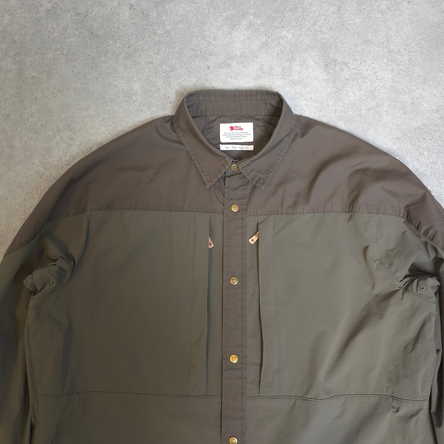 Fjallraven keb trek G-1000 shirt in brown - XXL
