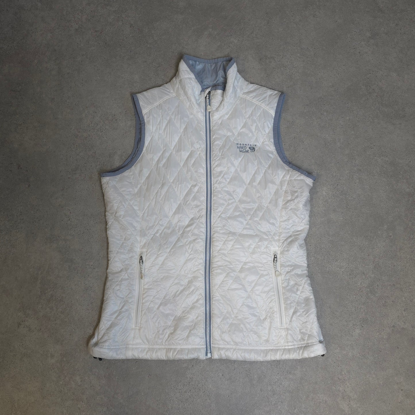 Mountain Hardwear thermal Q elite gilet in white - women's medium