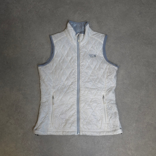 Mountain Hardwear thermal Q elite gilet in white - women's medium