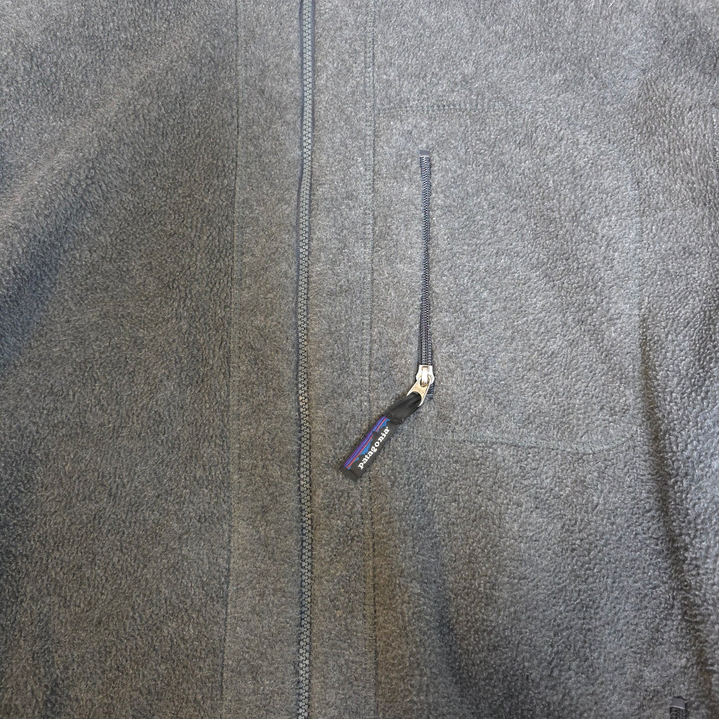 Vintage Patagonia zip up fleece in grey - M/L
